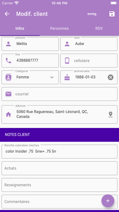 Divamo - gestion beauté Screenshot