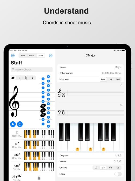 Screenshot #6 pour Piano Chords and Scales