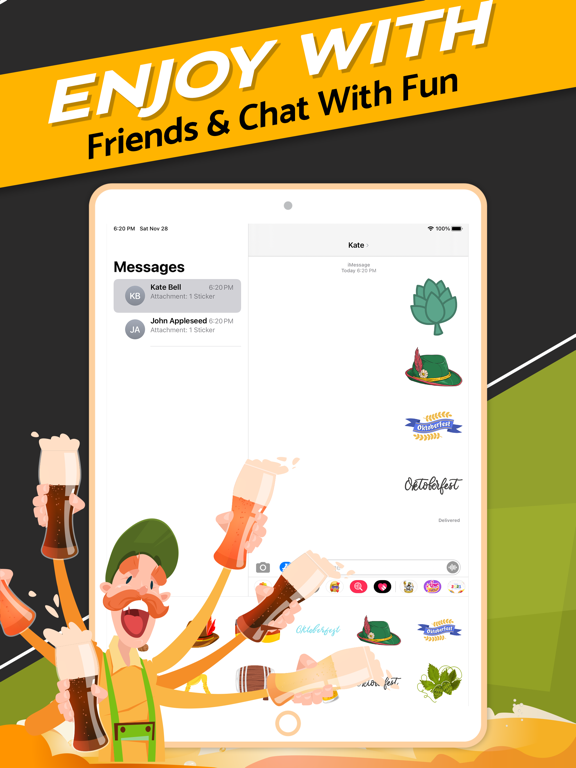 Screenshot #6 pour Oktoberfest Stickers Pack!