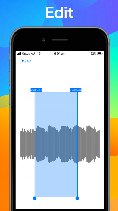 Voice Memo, Voice to Texts app Screenshot