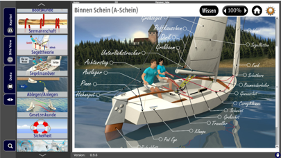 Segelschein Binnen Screenshot