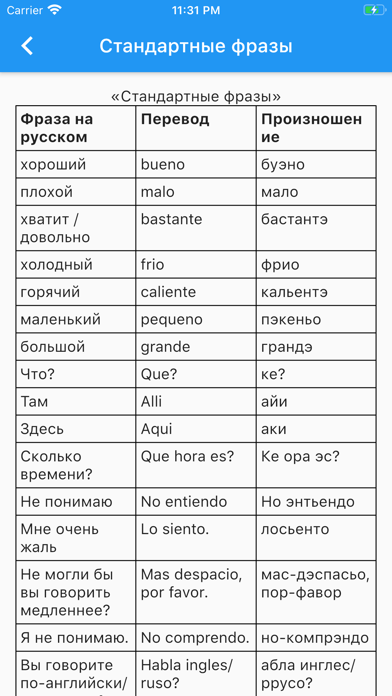 Испанско-Русский Словарь 4 в 1 Screenshot