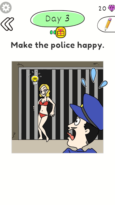 Draw Happy Police: Trivia Game Screenshot
