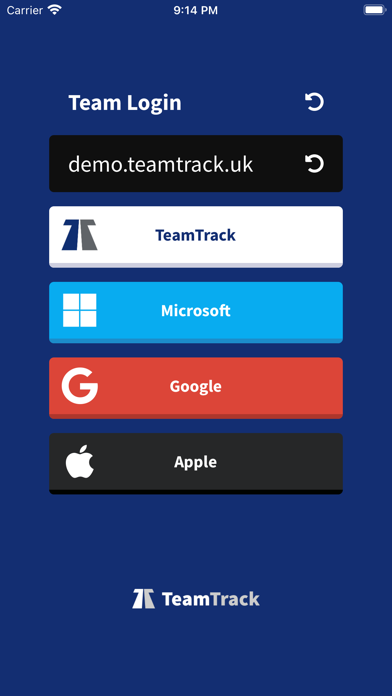 TeamTrack Screenshot