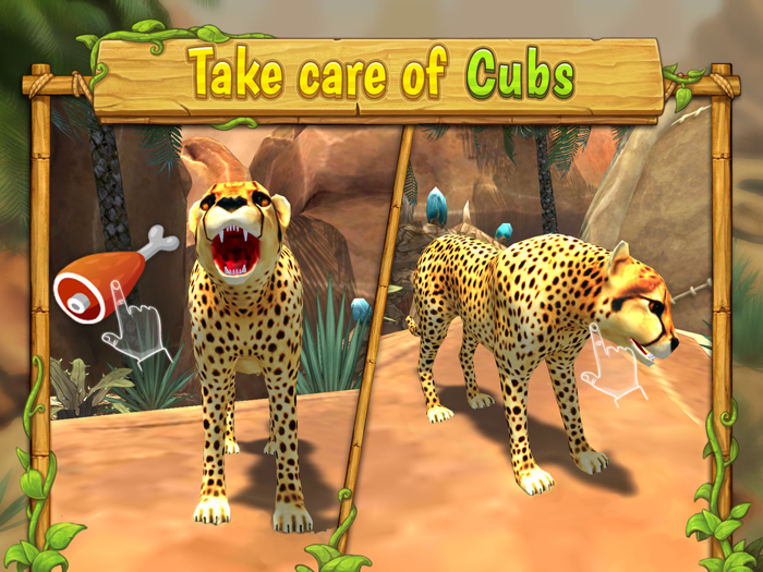 Cheetah Family Sim  Wild Cat