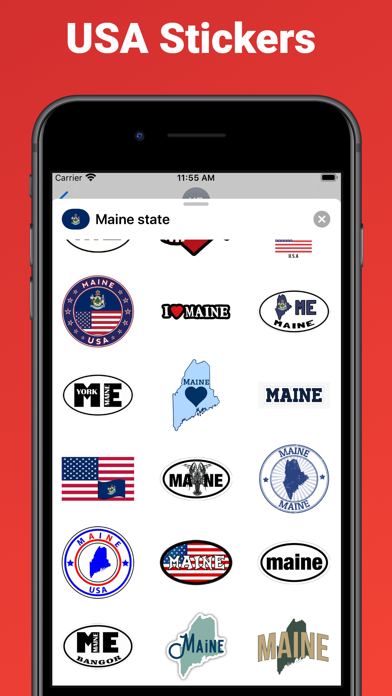 Maine USA - stickers & emoji Screenshot