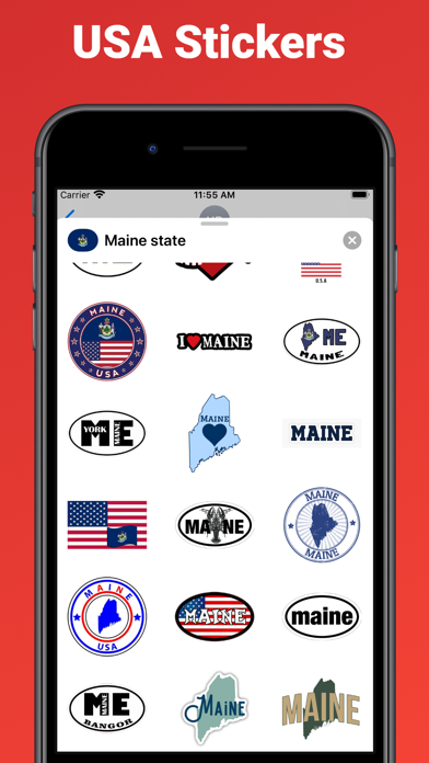 Screenshot #2 pour Maine USA - stickers & emoji