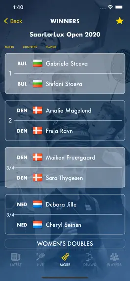 Game screenshot Badminton Live - rank & scores mod apk