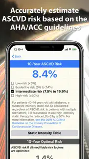 rapidascvd: ascvd risk calc iphone screenshot 2