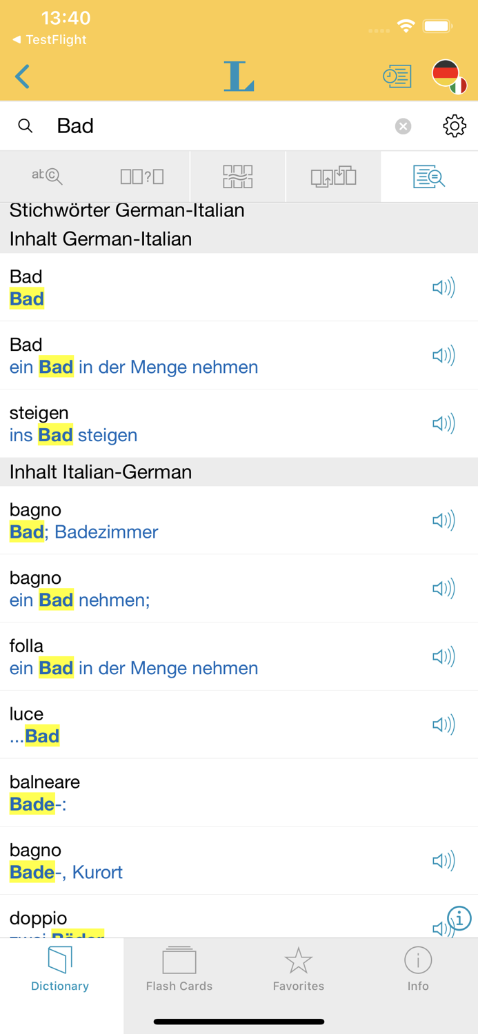 Big German Italian Dictionary