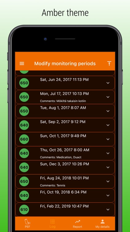 PEF Log - asthma tracker screenshot-5