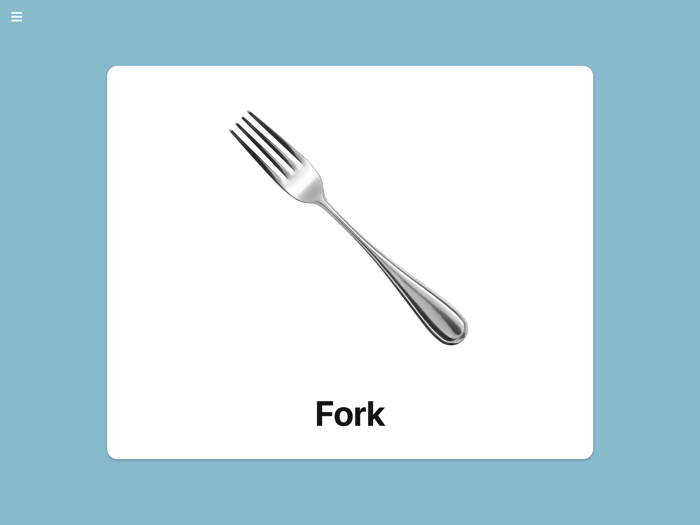 Simple Toddler Flash Cards