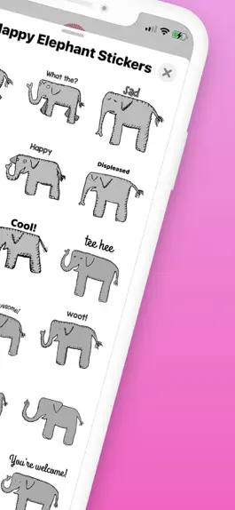 Game screenshot Happy Elephant Stickers apk
