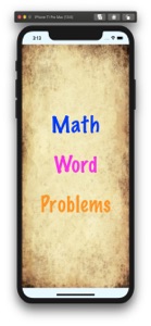 Practice Word Problems screenshot #1 for iPhone