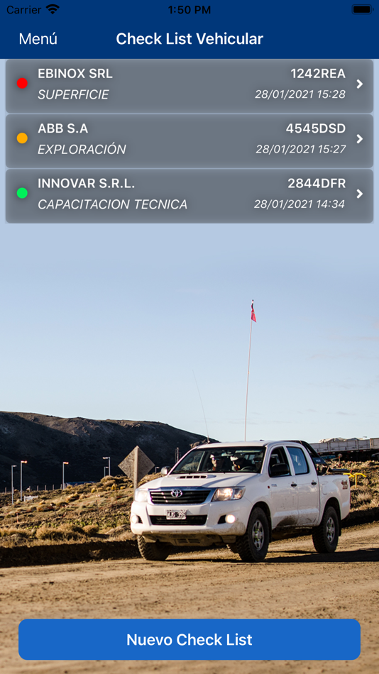 #1. Check List Vehicular (iOS) 由: ECONAT S.A.