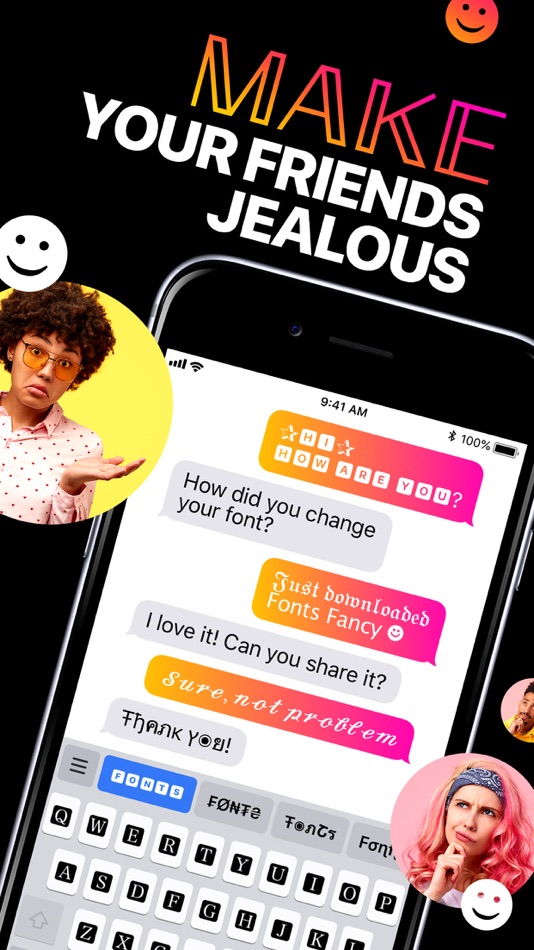 #4. Fonts Fancy - Cool Keyboard (iOS) By: Dream App Studio