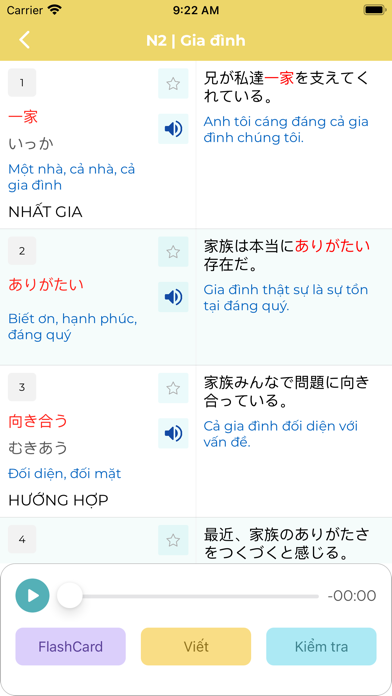 Từ Vựng N2 Học Tiếng Nhật JLPT Screenshot