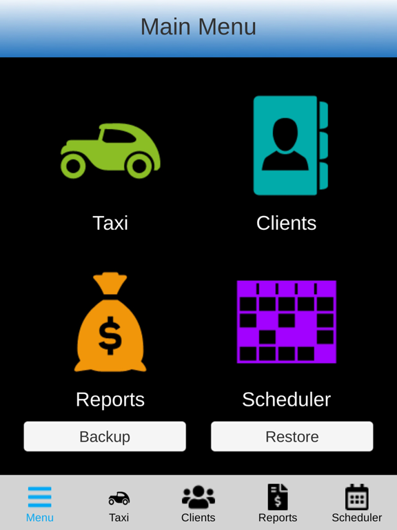 Taxi Scheduling Software Screenshots