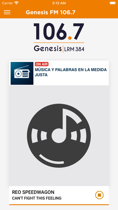 FM Genesis 106.7 Screenshot