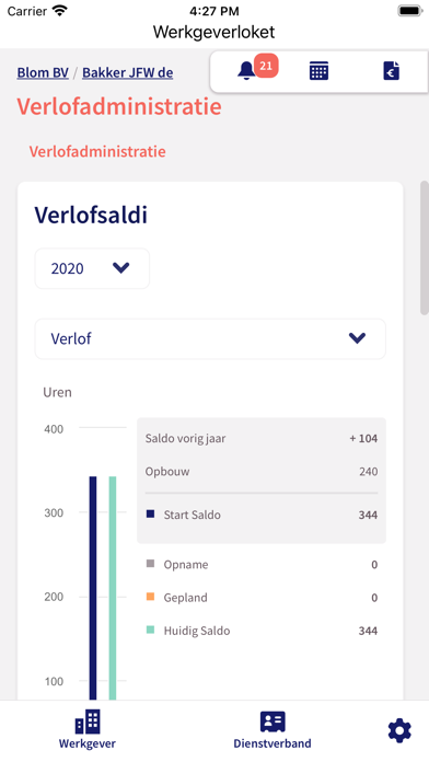 Werkgeverloket Screenshot