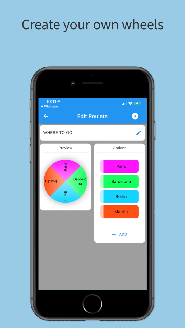 Spin wheel - Decision roulette