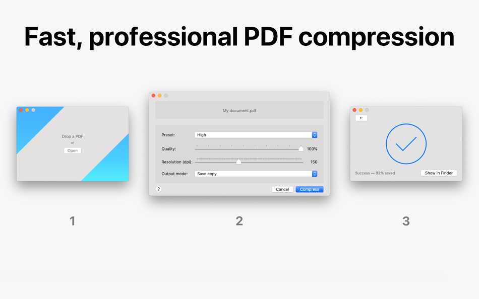 PDF Shrink: Compress your PDFs (macOS) 由: Erik Wegener PDF Shrink: Compress your PDFs (macOS) 由: Erik Wegener