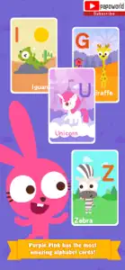 Purple Pink A to Z Animals screenshot #2 for iPhone