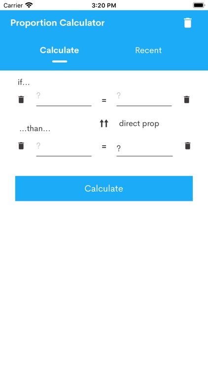 Proportion calculator store