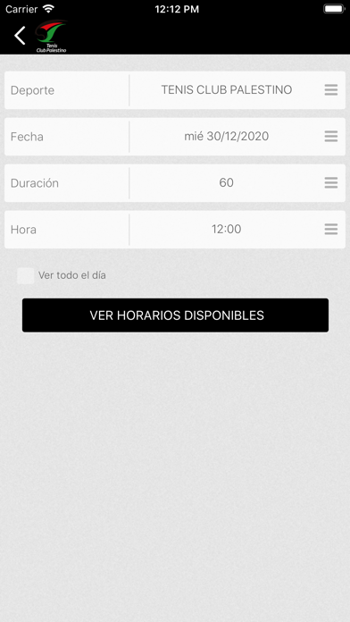 Tenis Club Palestino Screenshot