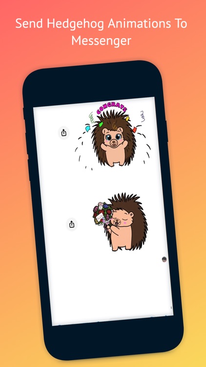 Mitzi Hedgehog Emoji's