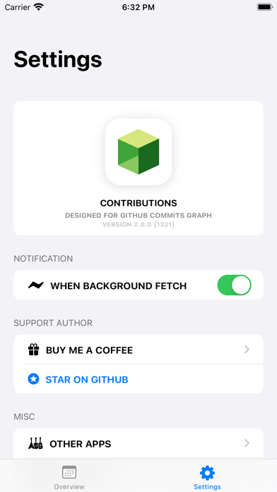 Screenshot #2 pour Contributions for GitHub