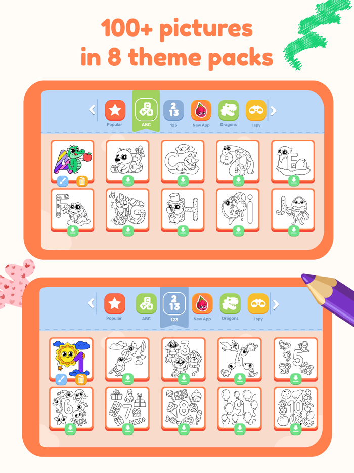 DRAWING Games for Kids and Color