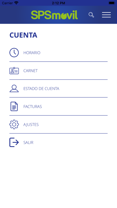 SPS Móvil Screenshot
