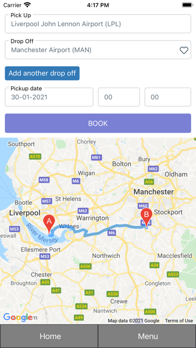 Manchester Airport Trips Screenshot