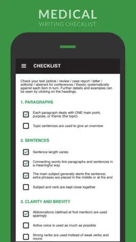Game screenshot Medical Writing Checklist apk