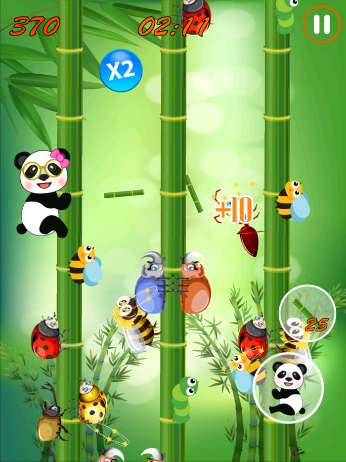 Panda Slide - Attack The Bug