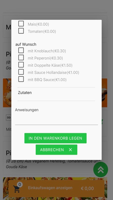 Piazza Italia Pizzeria Screenshot