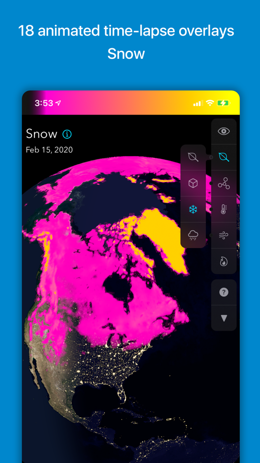 #7. Orbiter - Earth Visualizer (iOS) Podle: Rayner Software LLC