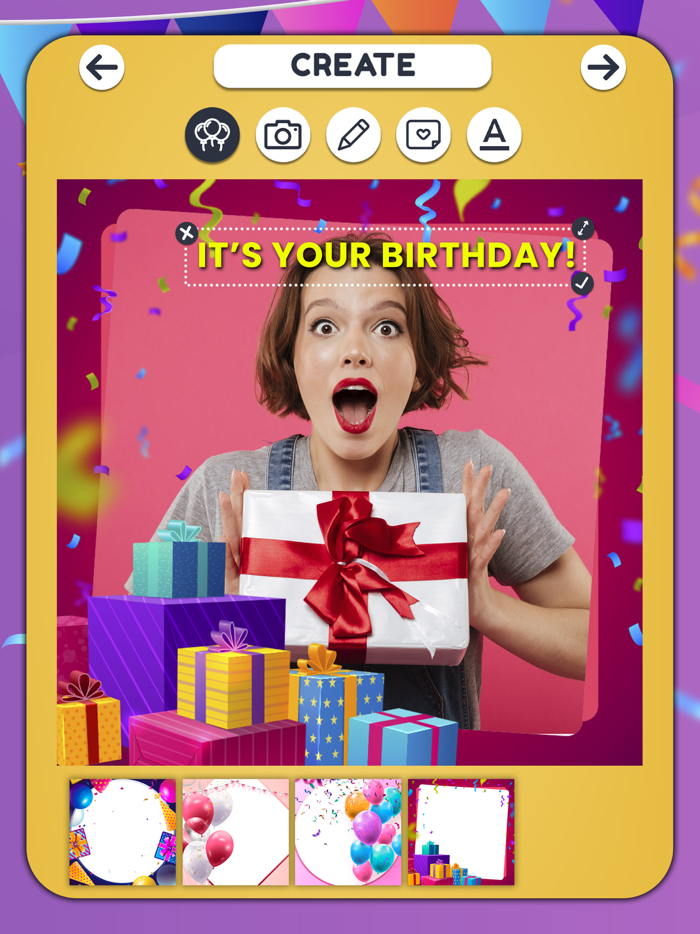 New Birthday Frames Collection