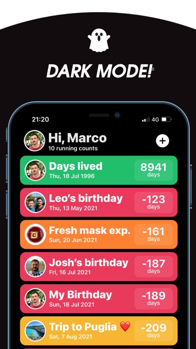 WhatCounts - Countdown App Screenshot