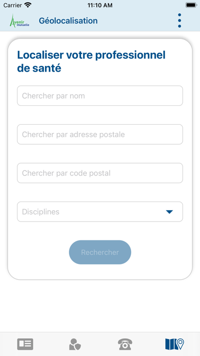 Ma carte Avenir Mutuelle Screenshot