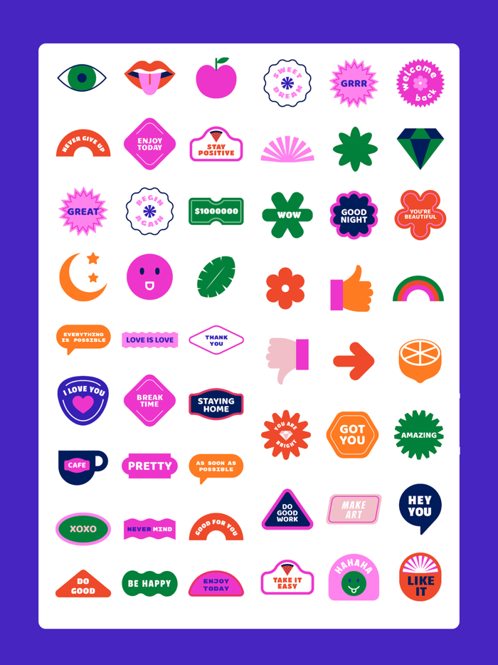 Stickers 90 for iMessage