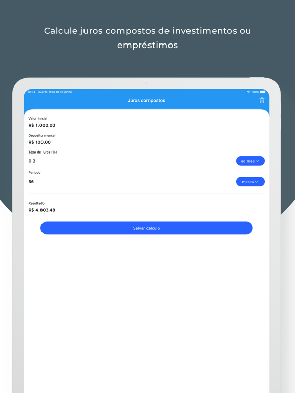 Screenshot #4 pour Juros simples e compostos