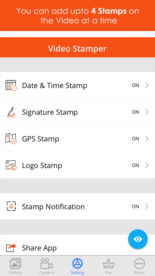 #3. VideoStamper:Add Text to Video (iOS) De: SUSAMP INFOTECH