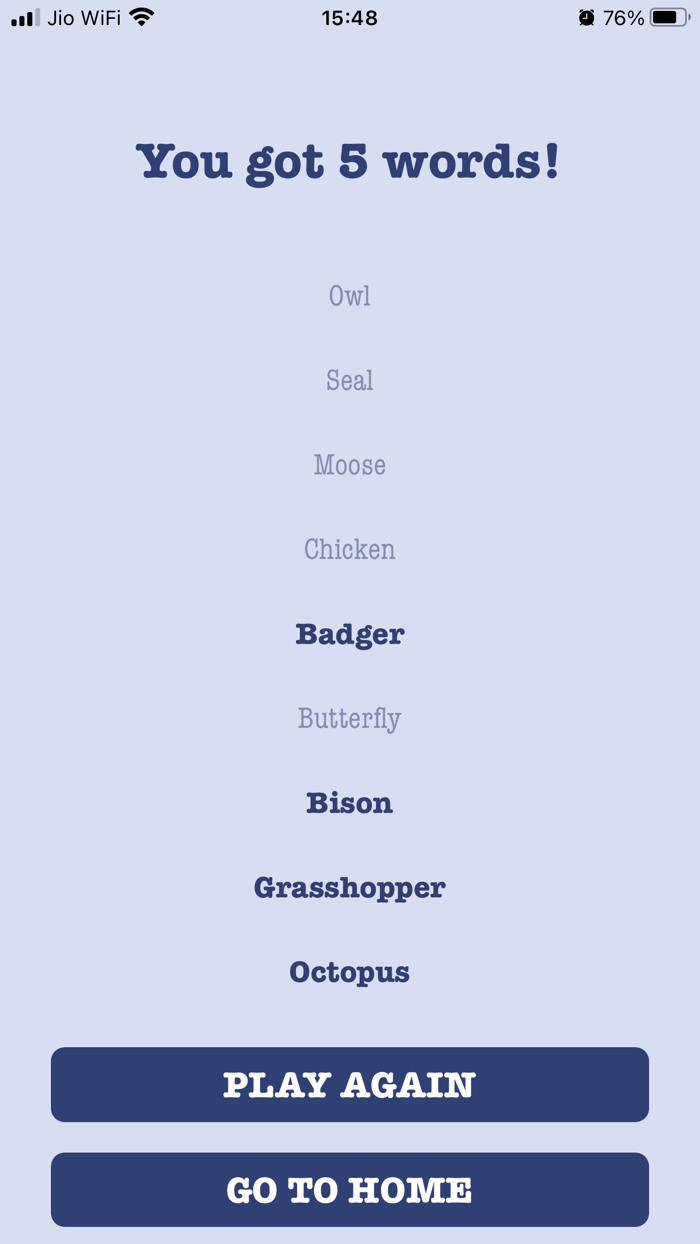 Heads Up N Down Charades