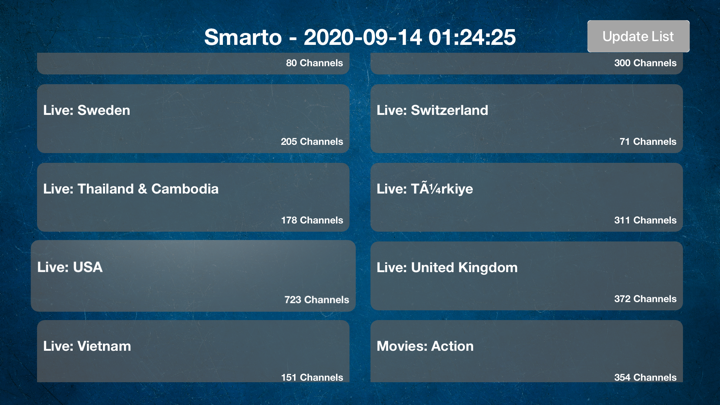Screenshot #1 pour Ultimate IPTV: Smart TV