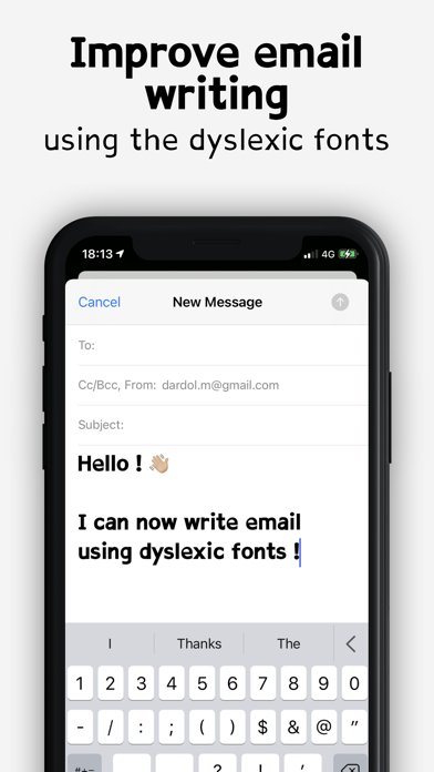 Dyslexia fonts Screenshot