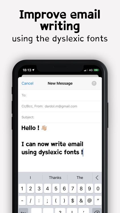 Dyslexia fonts
