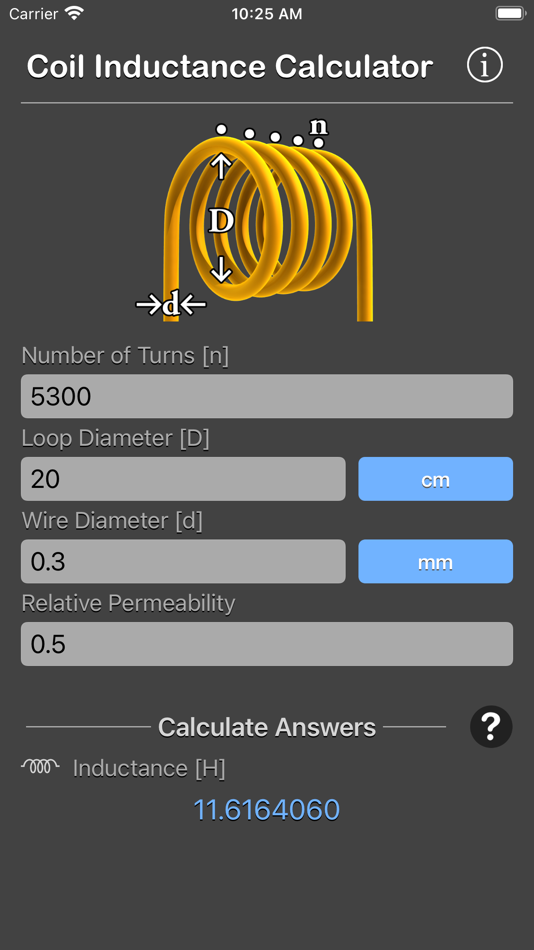 #6. Coil Inductance Calculator (iOS) 由: Nitrio