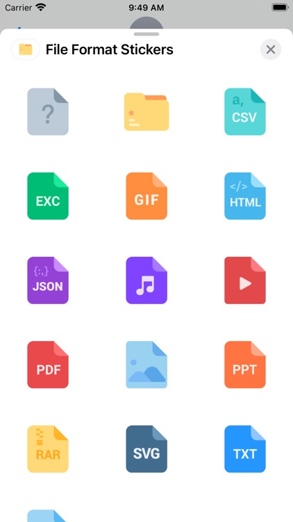 File Format Stickers